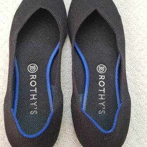 Rothys black flats sz 10.5